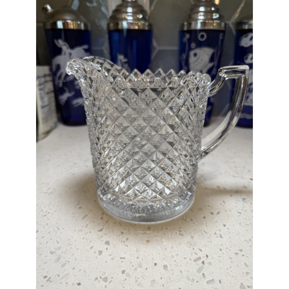 Westmoreland English Hobnail Crystal 5 3/4" Straight Pitcher Depression Glass